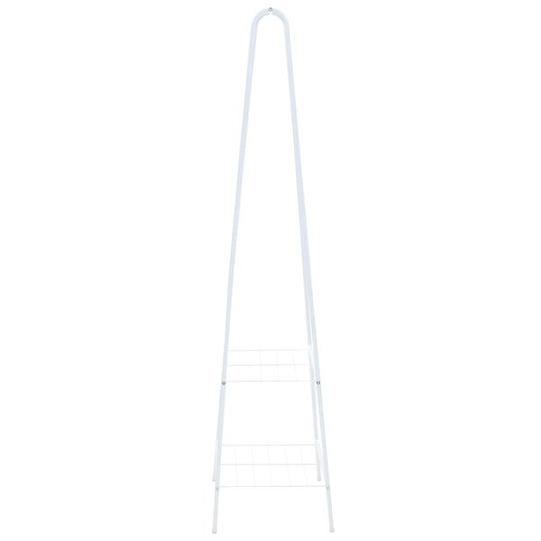 vidaXL 洋服ラック 59x35x150cm ホワイト