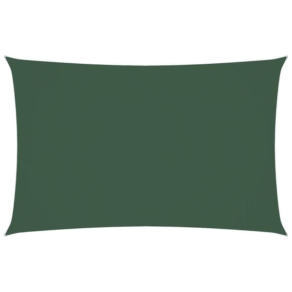 vidaXL サンシェードセイル 4x7m 長方形 オックスフォード生地 ダークグリーン