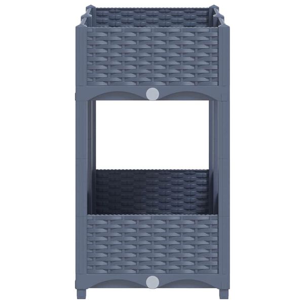 vidaXL レイズドベッド 80x40x71cm ポリプロピレン製