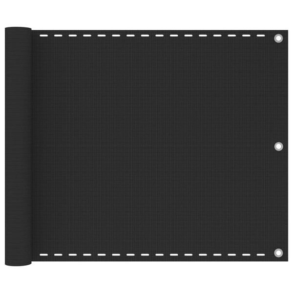 vidaXL バルコニースクリーン 75x600cm 高密度ポリエチレン製 アントラシート