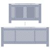 vidaXL ラジエーターカバー グレー 205cm MDF製