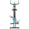 vidaXL マグネット式 エアロバイク X-Bike 心拍測定付き ブラック＆ブルー
