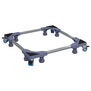 vidaXL 洗濯機ベース 灰色 66 x 66 x 12 cm ステンレススチール