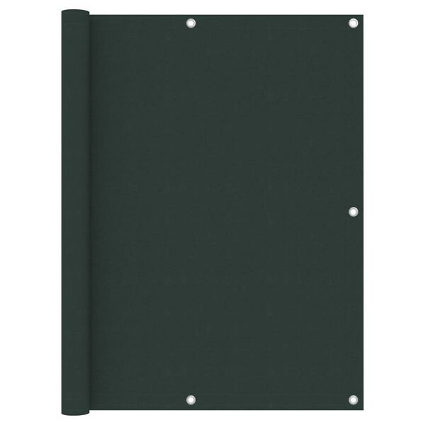 vidaXL バルコニースクリーン ダークグリーン 120x300cm オックスフォード生地