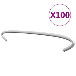 vidaXL ガビオンフック 100点セット 亜鉛メッキ鋼製 20cm
