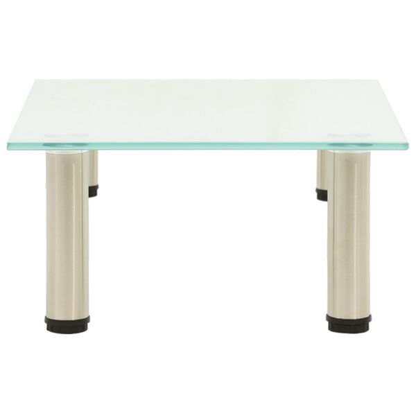 vidaXL テレビ台 つや消し 40x35x17cm 強化ガラス製