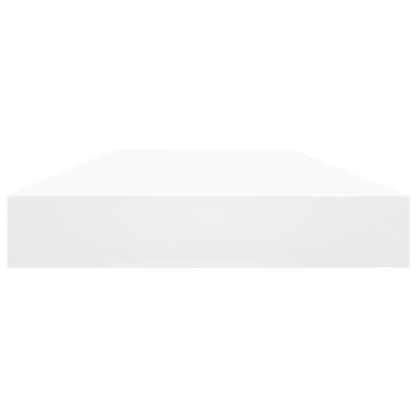 vidaXL 本棚ボード 4点 ホワイト 80x10x1.5cm パーティクルボード