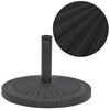 vidaXL パラソルベース 樹脂製 円形 ブラック 29 kg