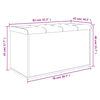 vidaXL 収納ベンチ ホワイト 82x42x45 cm エンジニアードウッド