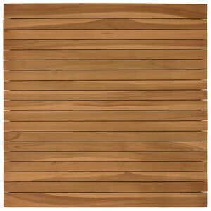 vidaXL テーブルトップ 70 x 70 x 3.5 cm 四角形 無垢のティークウッド ナチュラル