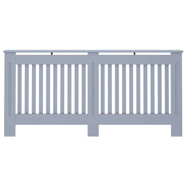 vidaXL ラジエーターカバー アントラシート 172x19x81cm MDF製