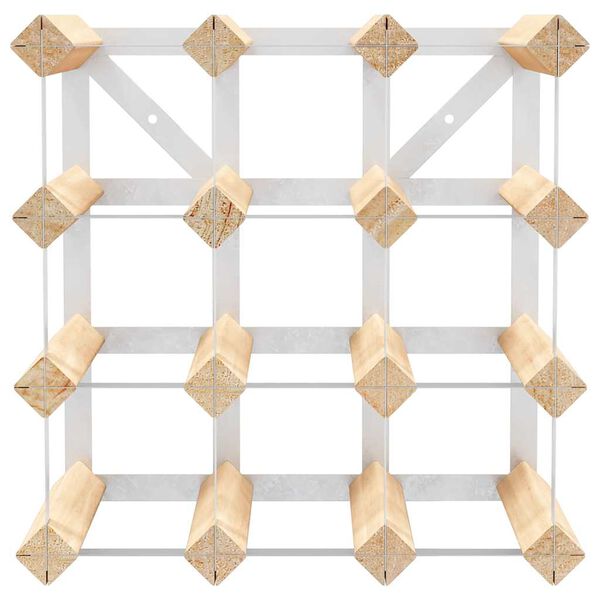 vidaXL ワインラック ボトル12本 無垢のパインウッド