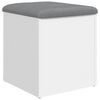 vidaXL 収納ベンチ ホワイト 42x42x45 cm エンジニアードウッド