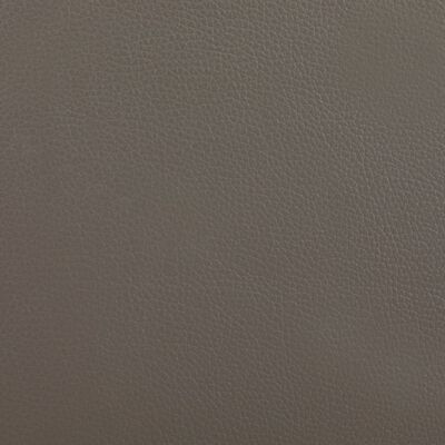 vidaXL ベッドフレーム グレー＆ホワイト 合成皮革製 180x200cm