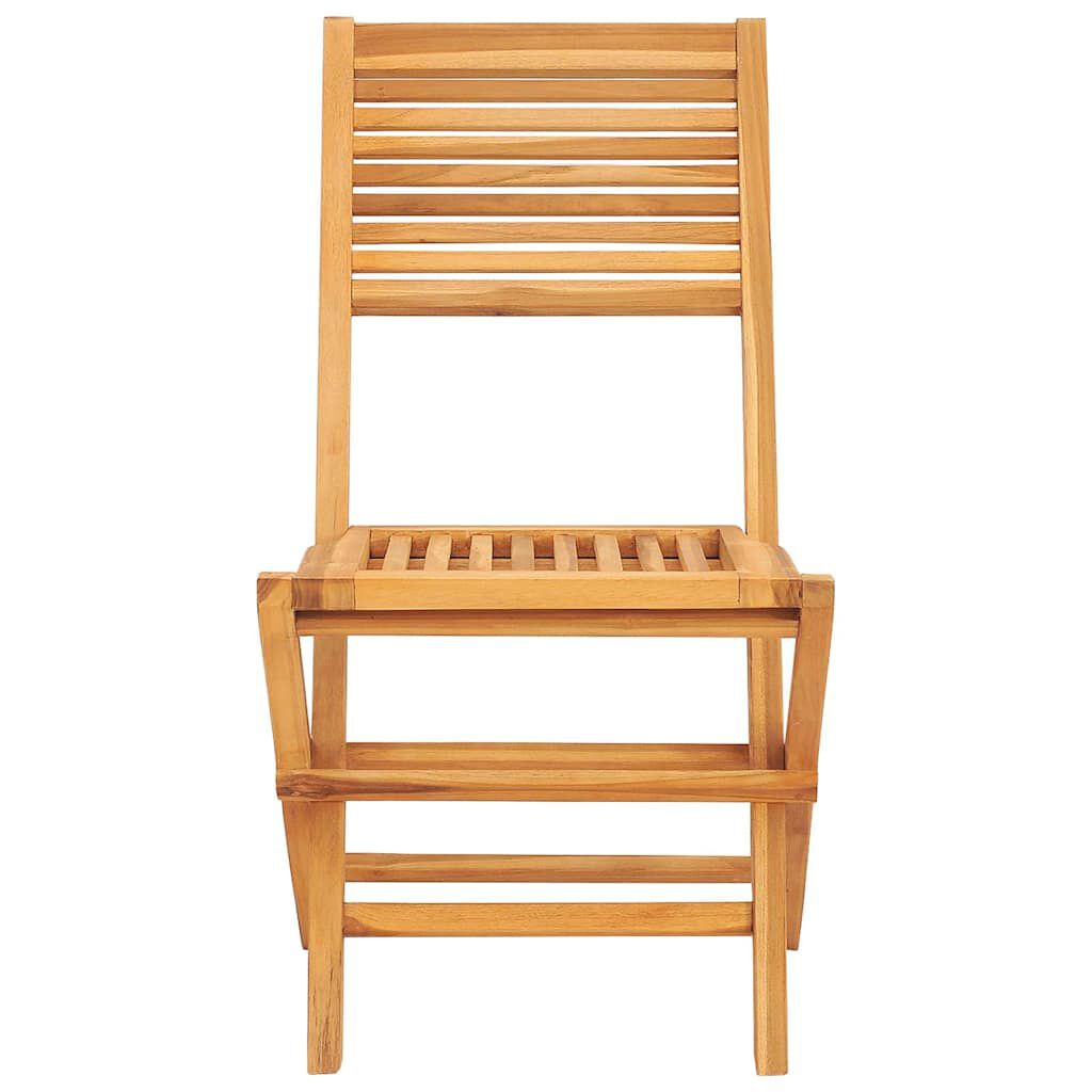 vidaXL 折りたたみガーデンチェア 2点 47x62x90 cm チーク無垢材
