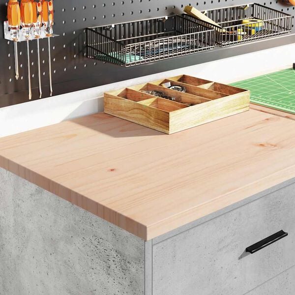 vidaXL ガレージ収納キャビネット コンクリートグレー 60x51x85 cm 無垢材 パイン材