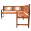 vidaXL ガーデンコーナーベンチ クッション付き 150cm アカシア無垢材