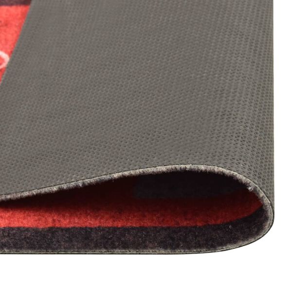 vidaXL キッチンカーペット 洗濯可能 TOMATO 60x300cm