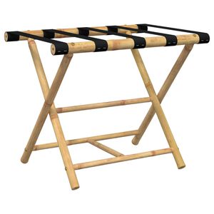 vidaXL 折りたたみ式荷物ラック 62x42x50.5 cm 竹製