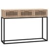 vidaXL コンソールテーブル 105x30x75 cm エンジニアリングウッド＆鉄