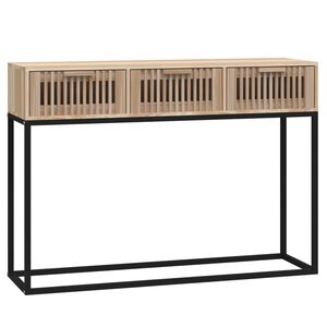 vidaXL コンソールテーブル 105x30x75 cm エンジニアリングウッド＆鉄
