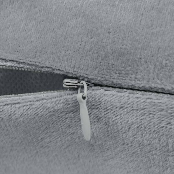 vidaXL クッションカバー 4点セット 布 50x50cm グレー