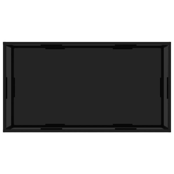 vidaXL コーヒーテーブル ブラック 120x60x35cm 強化ガラス製