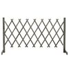 vidaXL トレリス付きガーデンフェンス グレー 150x80cm モミ無垢材