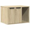 vidaXL 猫用トイレボックス エンクロージャー ソノマオーク 60x40x40 cm エンジニアードウッド