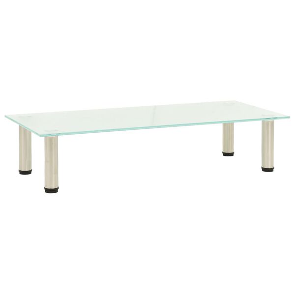 vidaXL テレビ台 つや消し 80x35x17cm 強化ガラス製