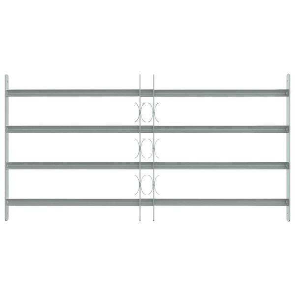 vidaXL 防犯用 窓格子 調節可能 クロスバー4本付き 700-1050mm