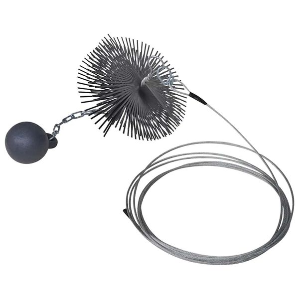 vidaXL 煙突用クリーニングブラシ 丸型 径20cm