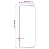 vidaXL 壁取り付け式ミラー ブラック 40x100 cm 長方形