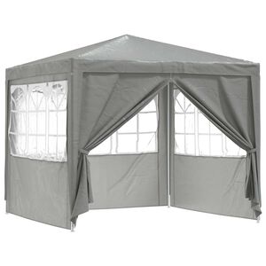 vidaXL パーティーテント 250 x 250 x 240 cm ライトグレー PEとスチール