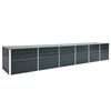 vidaXL ガーデンレイズドベッド 480x80x77cm 亜鉛メッキ鋼製 アントラシート