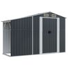 vidaXL 庭用納屋 277x93x179cm 亜鉛メッキ鋼製 アントラシート