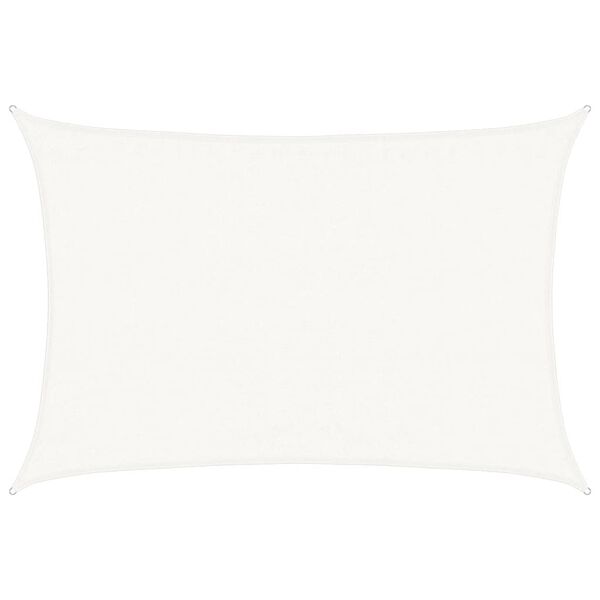 vidaXL サンシェードセイル 160g/m² ホワイト 3.5x5m 高密度ポリエチレン