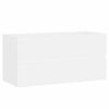 vidaXL バスルーム家具2点セット ホワイト パーティクルボード