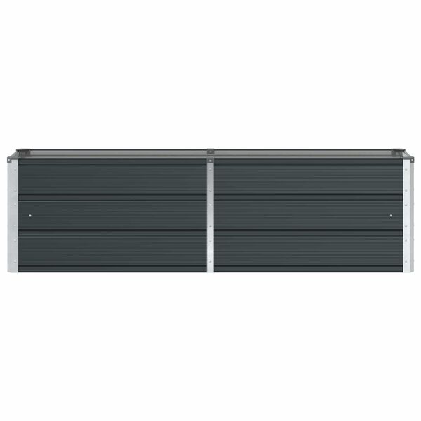 vidaXL プランター アンスラサイト 160 x 40 x 45 cm スチール