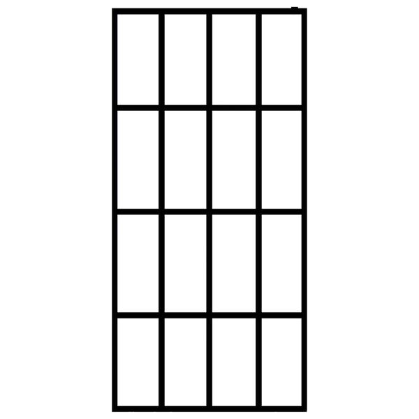 vidaXL ウォークインシャワースクリーン フロスト加工 強化ガラス 80x195cm