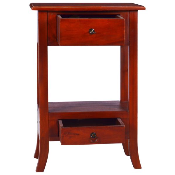 vidaXL コンソールテーブル クラシカルブラウン 50x30x75cm マホガニー無垢材