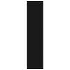 vidaXL ワードローブ ブラック 50x50x200cm エンジニアリングウッド