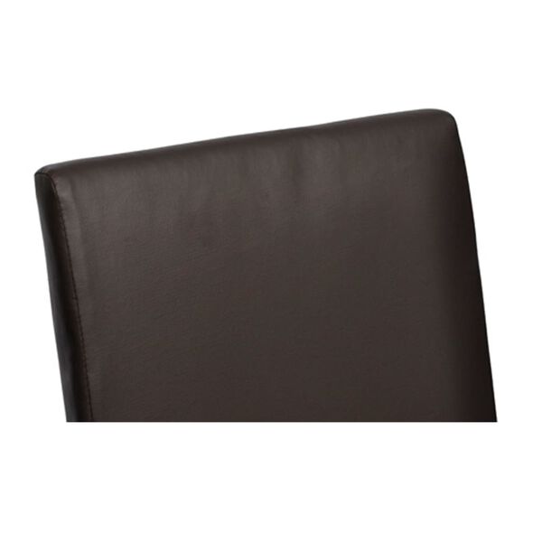 vidaXL ダイニングチェア 2点セット ブラウン 合成皮革