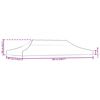vidaXL パーティーテント専用ルーフ 3x6 m アントラシート