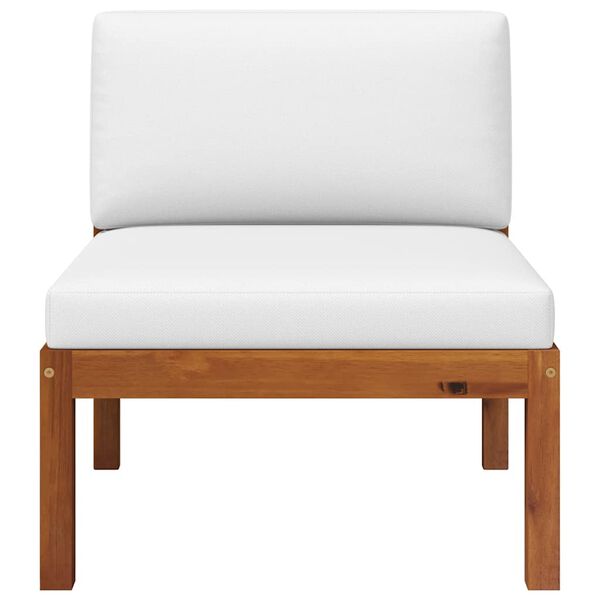 vidaXL 3点ガーデンラウンジセット クッション付き 木製アカシア＆ロープ