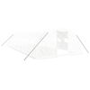 vidaXL スチールフレーム温室 ホワイト 40 m&sup2; 10x4x2 m