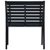 vidaXL ガーデンチェア 2点 ブラック スチール＆WPC製