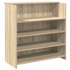 vidaXL 受付デスク ソノマオーク 100x50x103.5 cm エンジニアードウッド