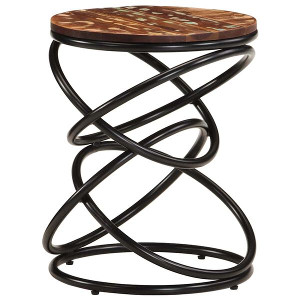 vidaXL エンドテーブル 40x40x52cm 無垢の再生木材