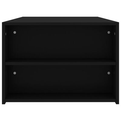 vidaXL コーヒーテーブル 黒色 100x60x42cm パーティクルボード